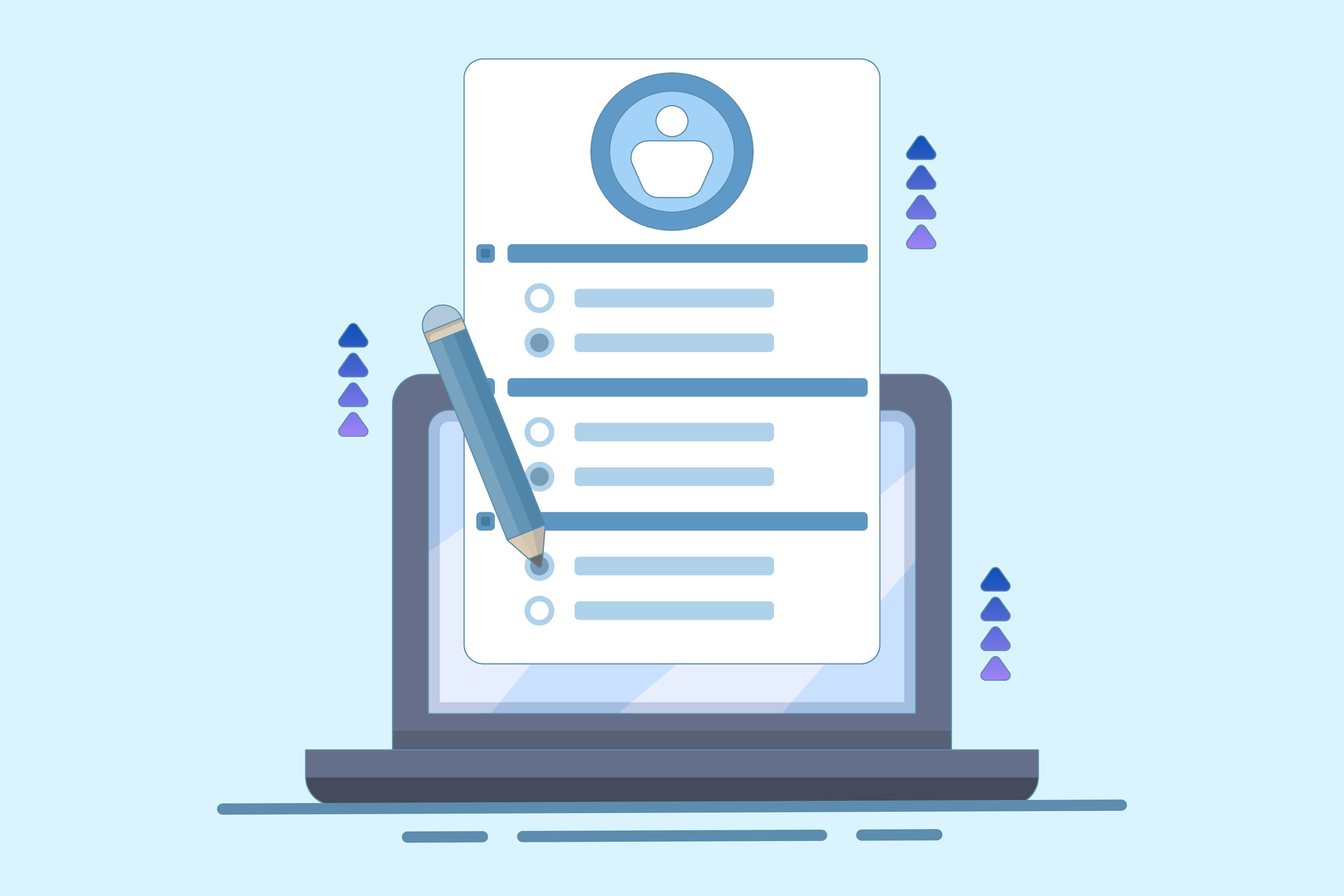 Intake form being summarized by AI